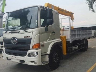 HINO FG8JP8A GẮN CẨU SOOSAN 524 5 TẤN 4 ĐỐT THÙNG 6,5M