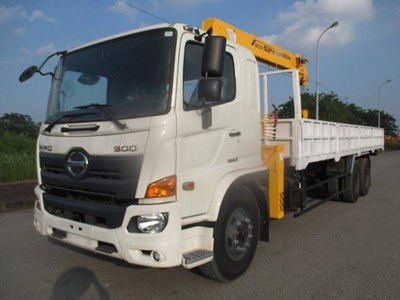 HINO FM8JW8A GẮN CẨU SOOSAN524 5 TẤN 4 ĐỐT THÙNG 8,6m 